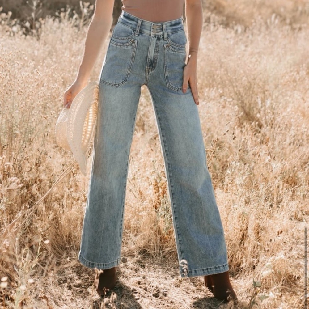 New jeans! Classic Blue High-Waisted, Tummy Cintrol Women Jeans by Saige.